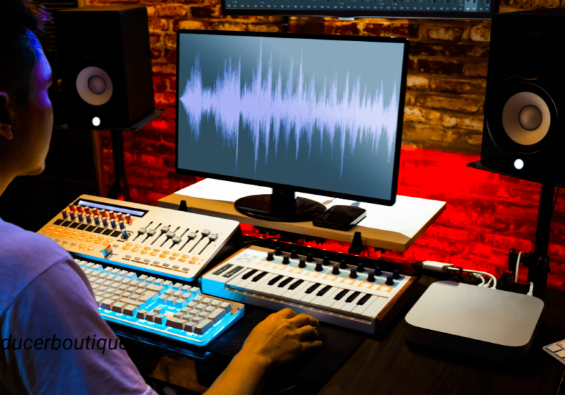 Recording studio, microphone